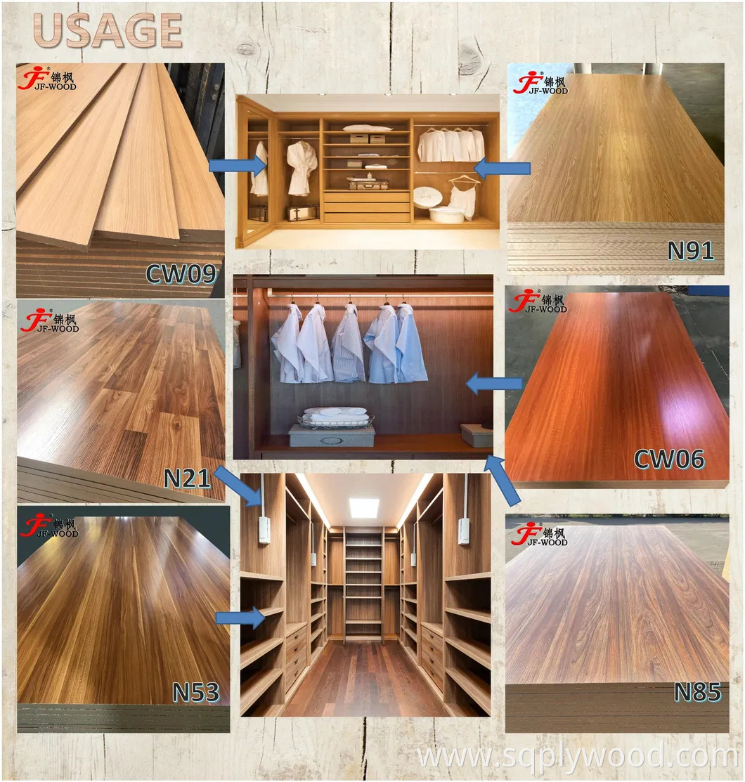 Supermarket Show Room Display Slat-Wall Slot Board Melamine Slotted MDF